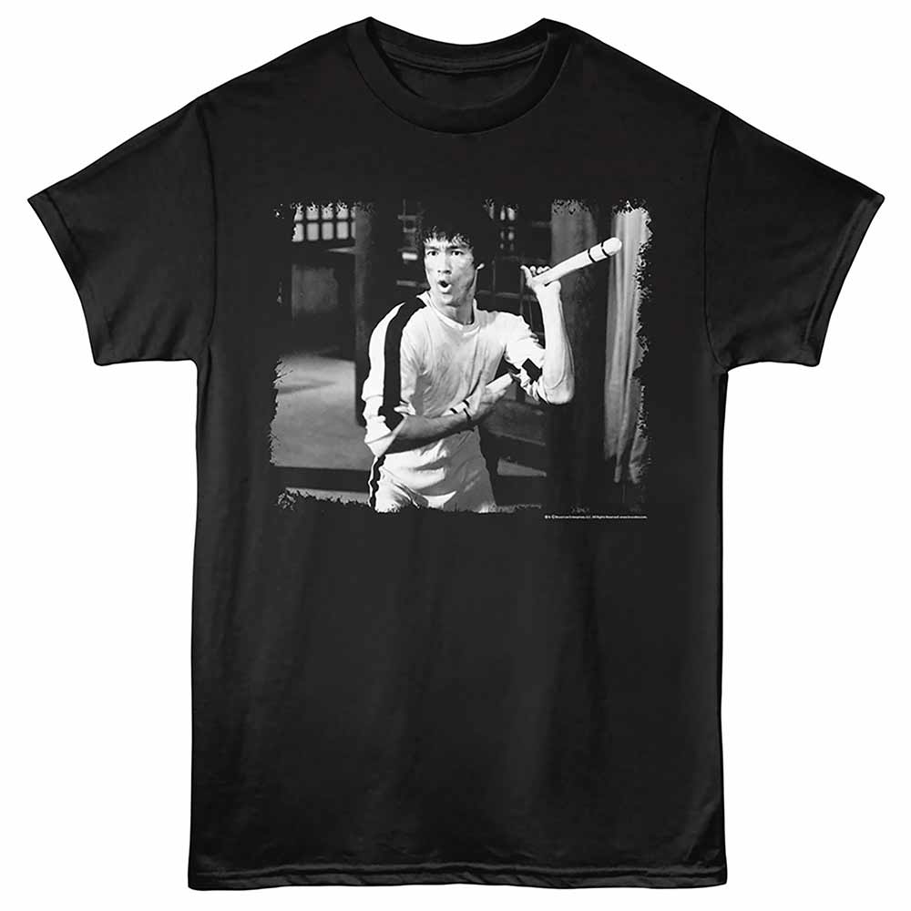 Bruce Lee Nunchuks Black T-Shirt
