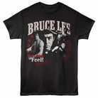 Bruce Lee Dont Think Collage Black T-Shirt