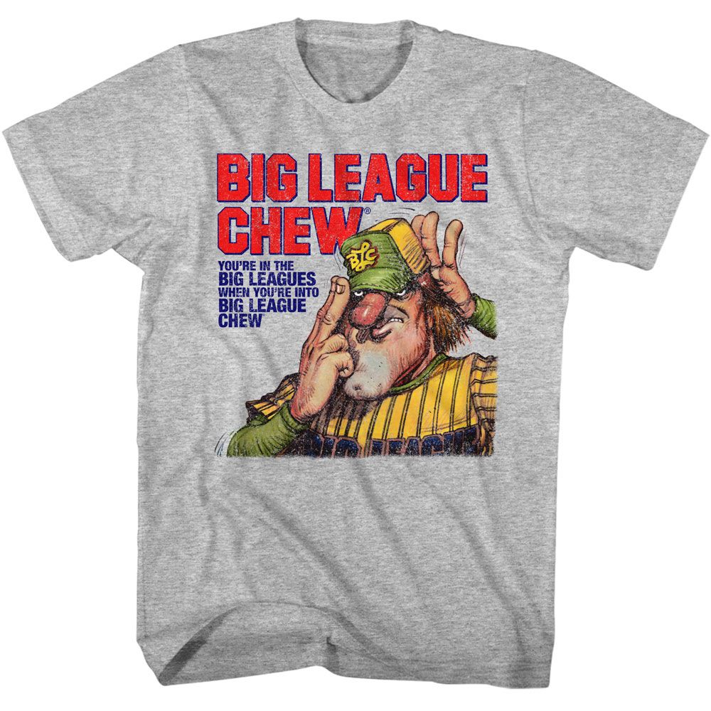 Wholesale Big League Chew Pitcher Slogan Gray Heather T-Shirt