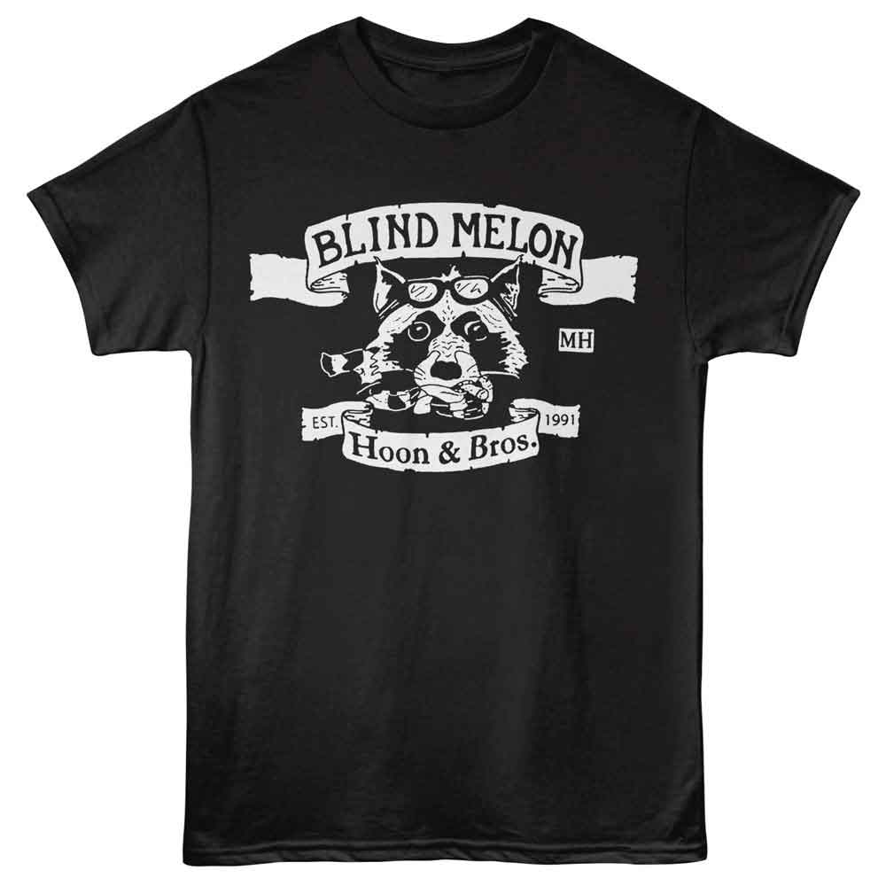 Blind Melon Hoon and Bros Raccoon Black T-Shirt