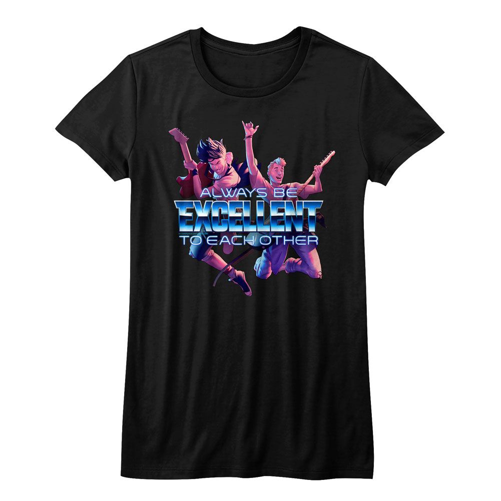 Bill and Ted Always Excellent Black Women's T-Shirt