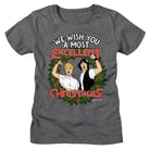 Bill and Ted Bill and Ted Excellent Christmas Heather Gray Women's T-Shirt