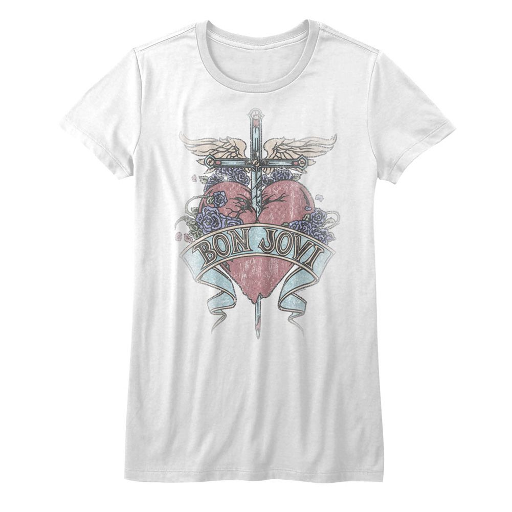 Bon Jovi Pierced White Women's T-Shirt