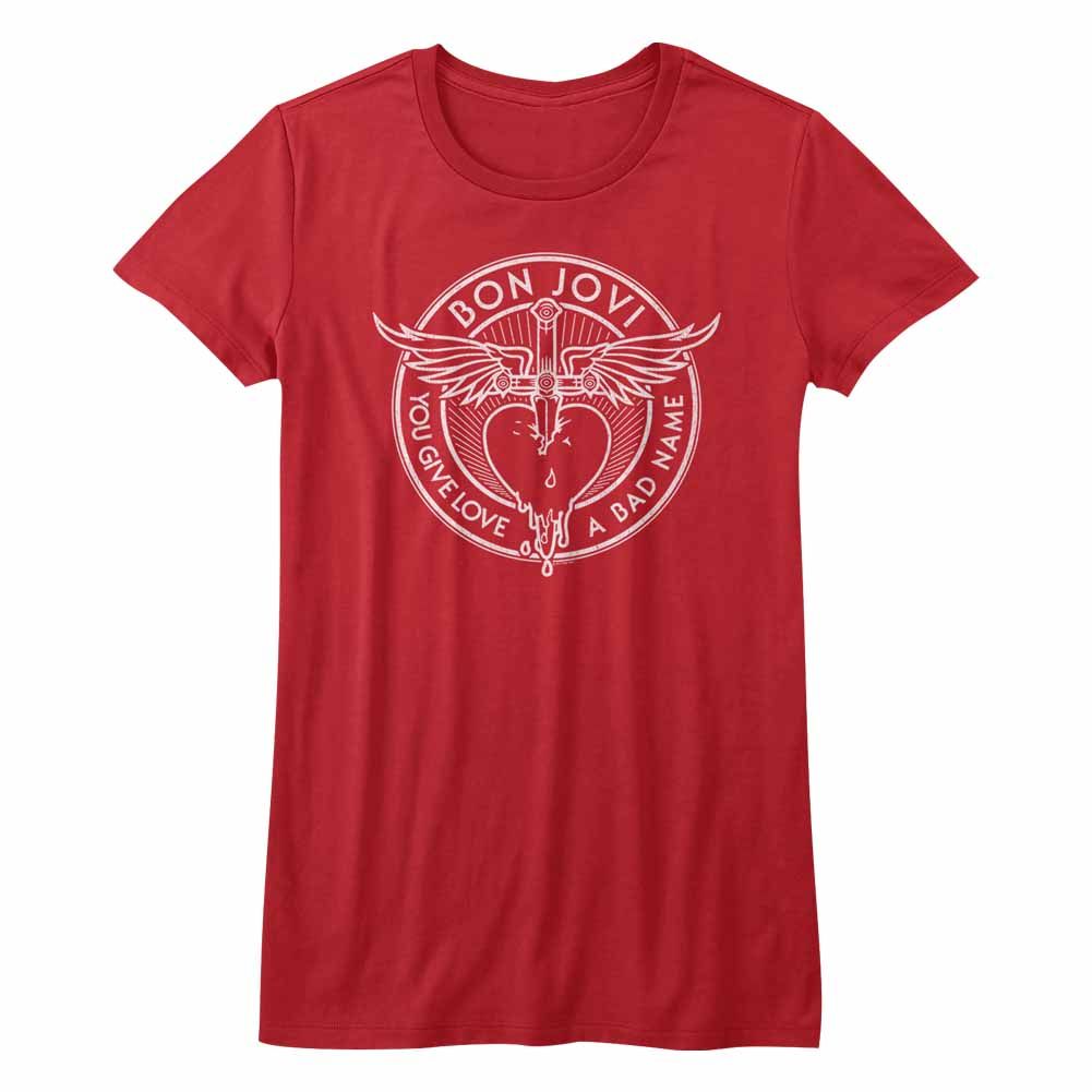 Bon Jovi Bad Name Red Women's T-Shirt