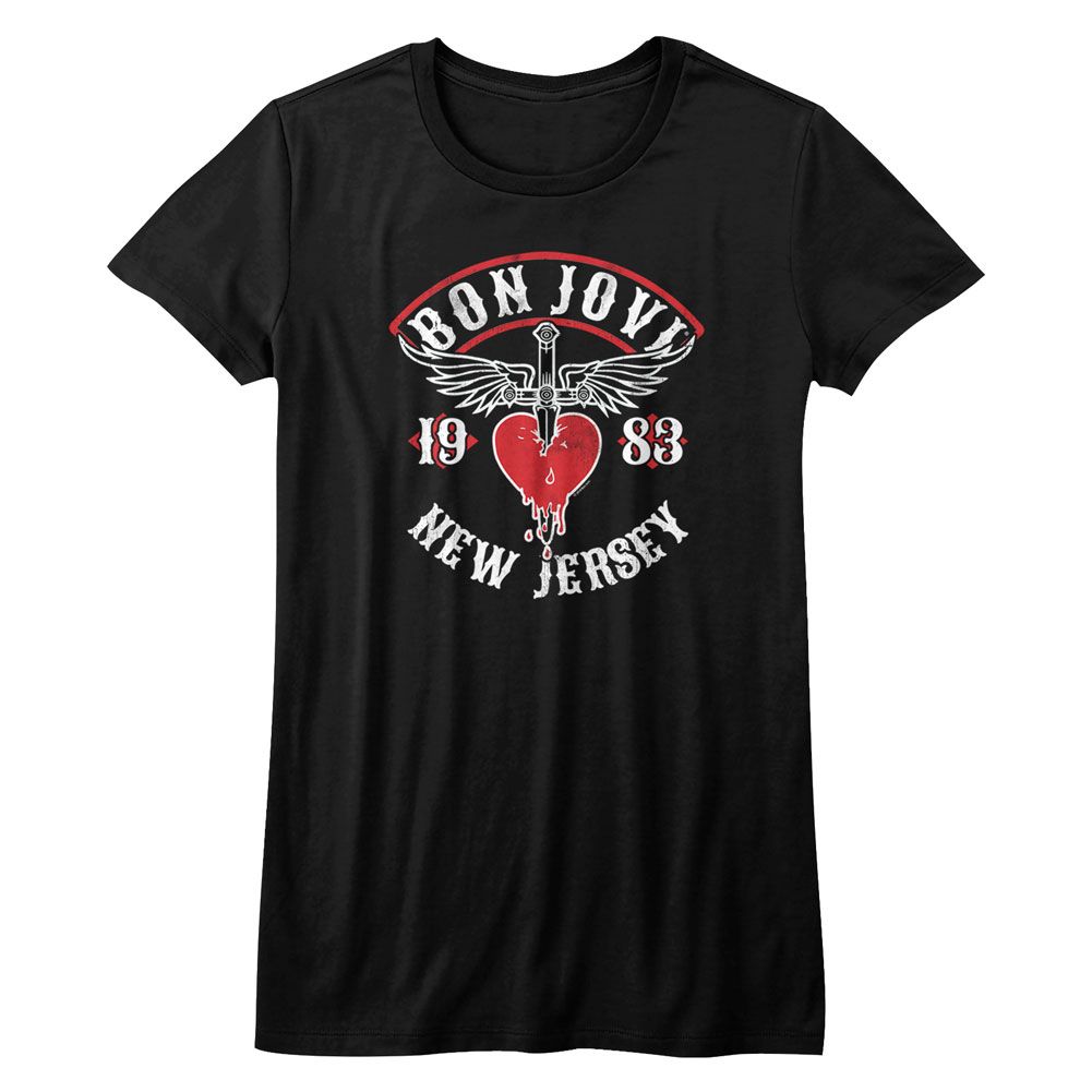 Bon Jovi Nj38 Black Women's T-Shirt