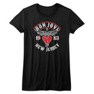 Bon Jovi Nj38 Black Women's T-Shirt