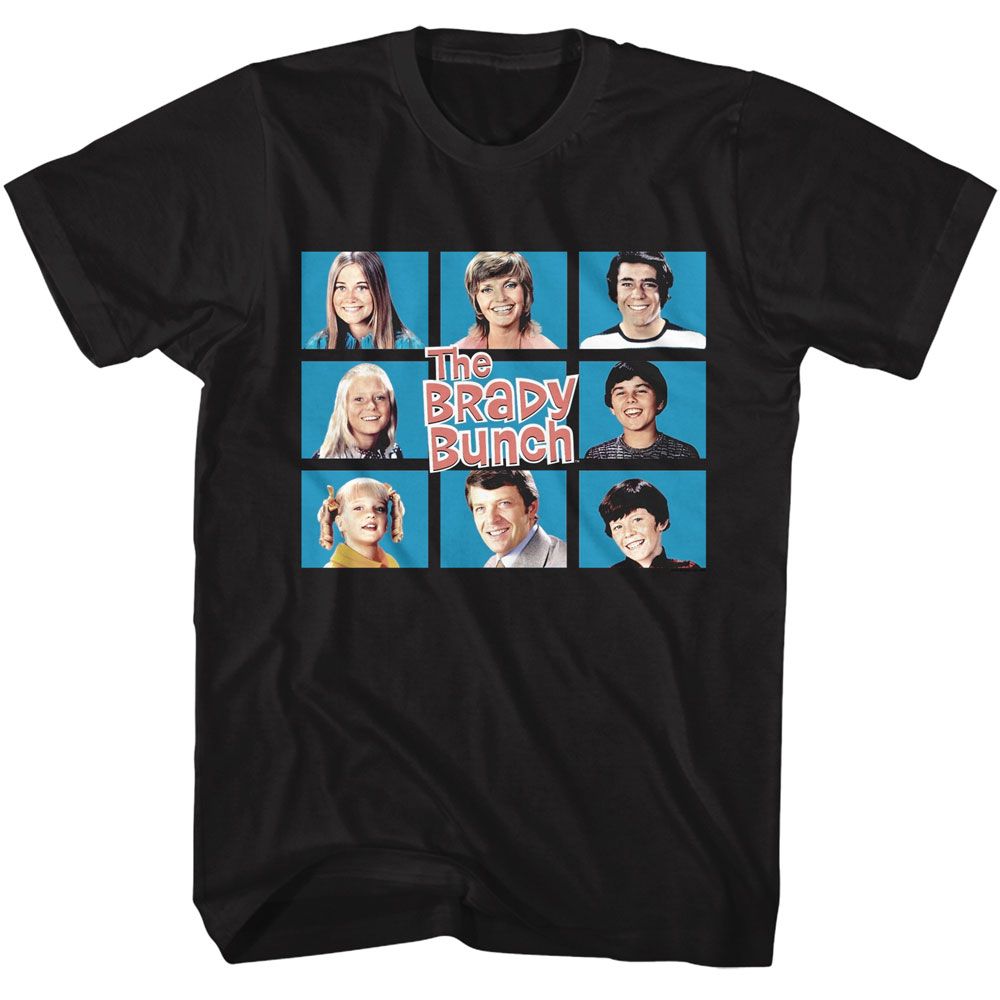 Brady Bunch Boxes Black T-Shirt