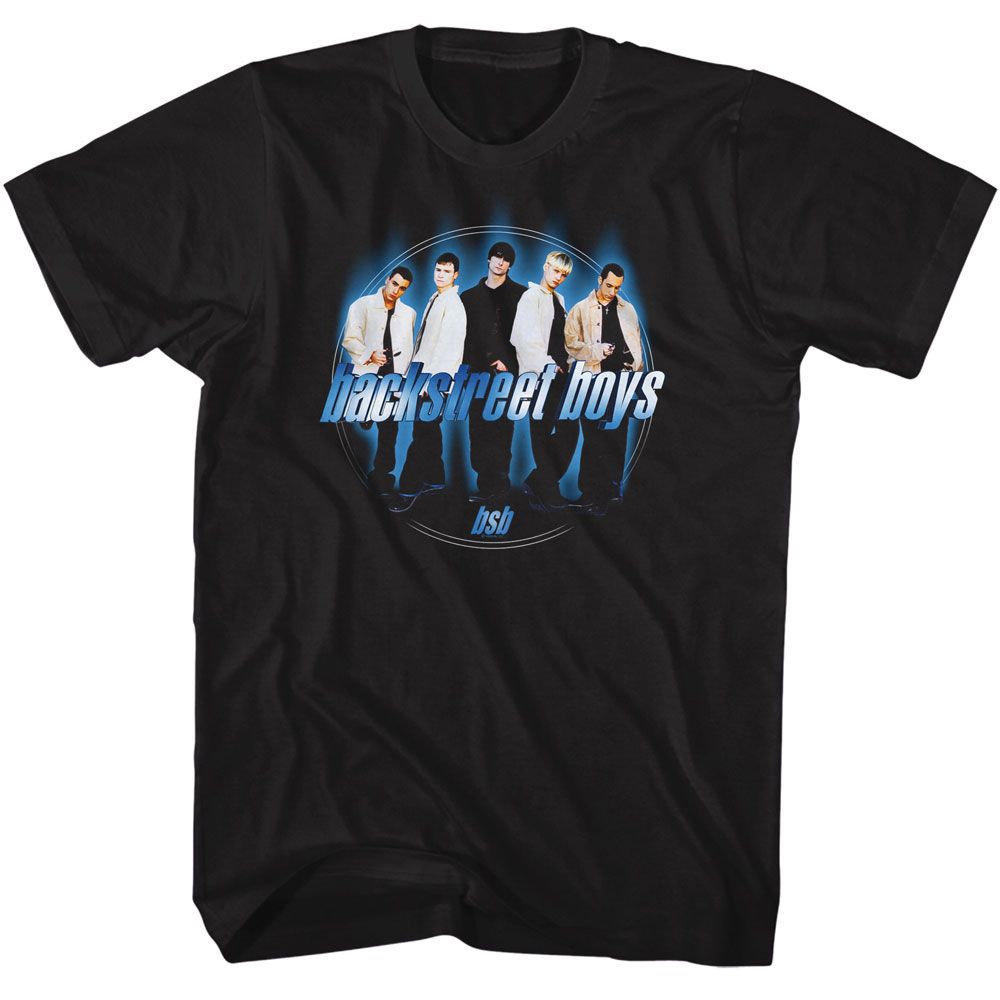 Wholesale Backstreet Boys Blue Circle T-Shirt