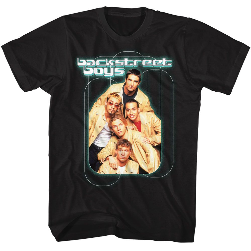 Wholesale Backstreet Boys Loops with Teal Glow T-Shirt