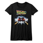 Back to the Future Tail Lights Black Women's T-Shirt