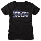 Back to the Future Chrome to The Future Black Women's T-Shirt