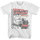 Back to the Future BTTF Racing White T-Shirt