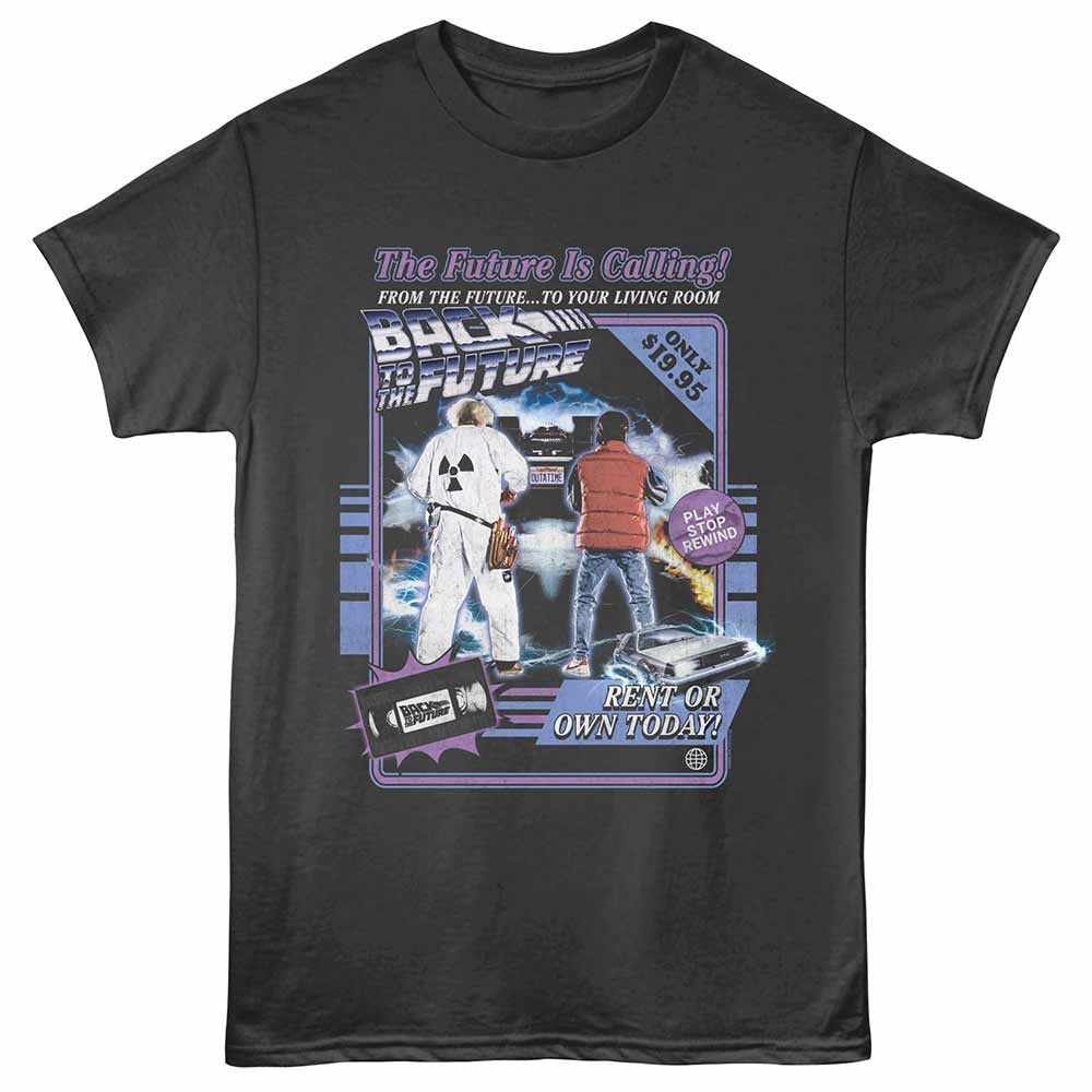 Back to the Future Video Cassette Smoke T-Shirt