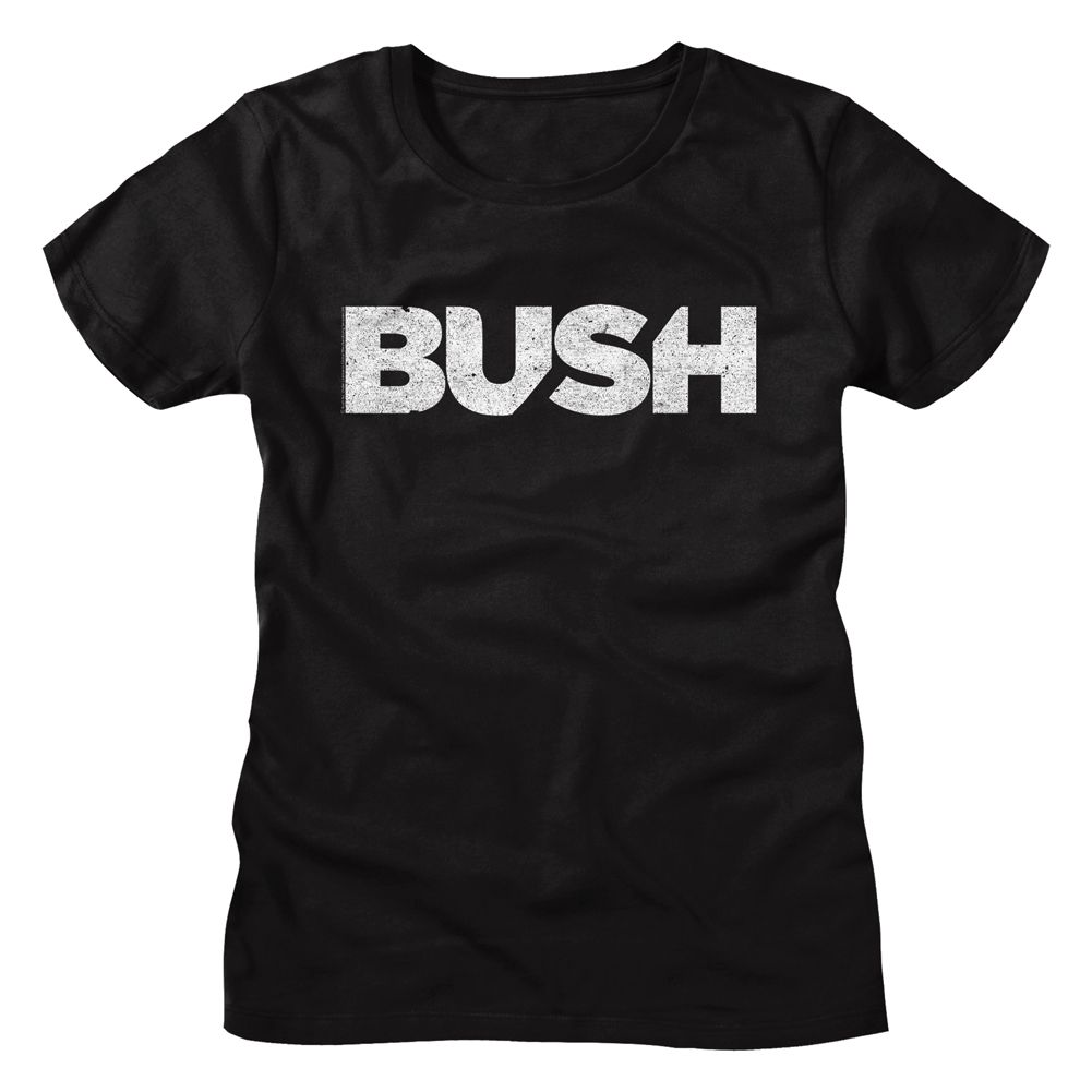 Bush Simple Black Women's T-Shirt | Wholesale Women's Band T-Shirts ...