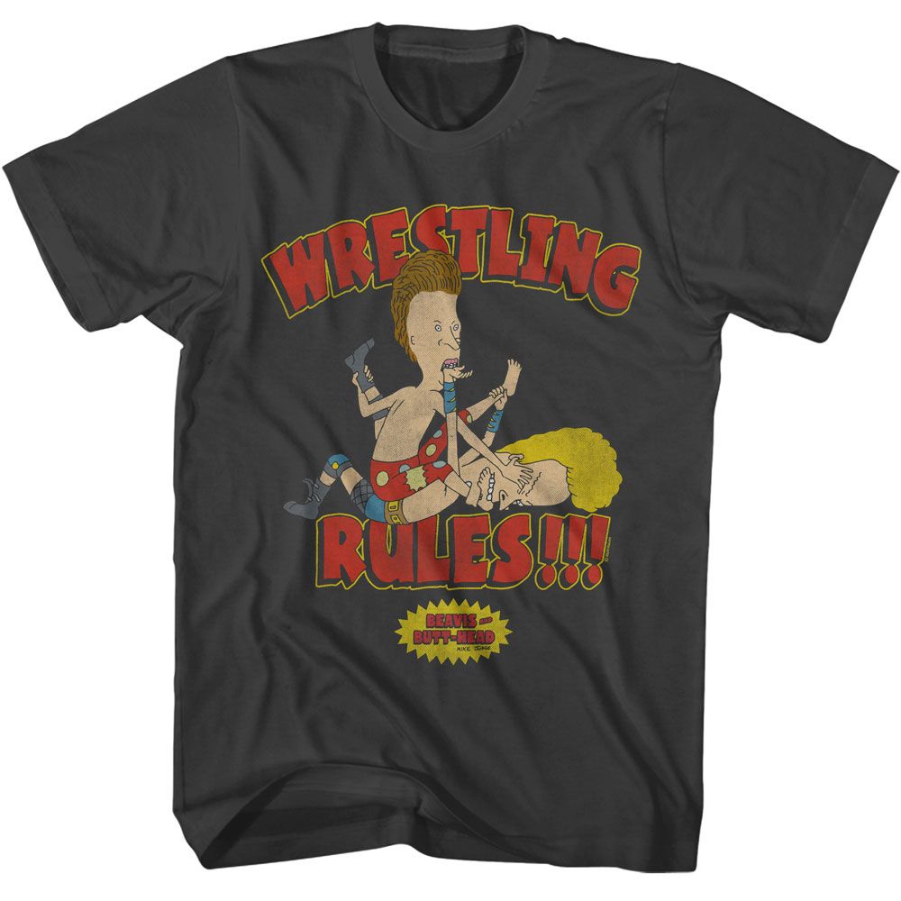 Beavis and Butthead Wrestling Rules Smoke T-Shirt