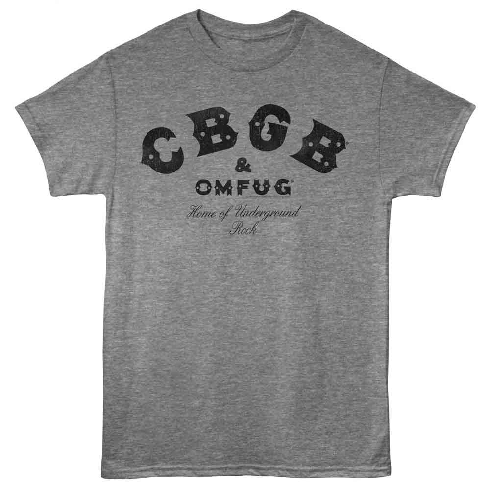 CBGB Logo Revisited Graphite Heather T-Shirt