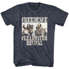 Creedence Clearwater Revival Bikes Photo Navy Heather T-Shirt