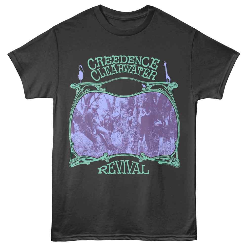 Creedence Clearwater Revival CCR Woods Photo Smoke T-Shirt