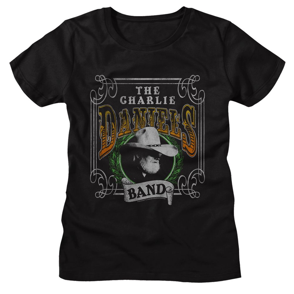 Charlie Daniels Band Cdb Yucca Leaves Black Women's T-Shirt