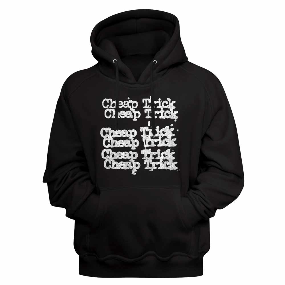 Cheap Trick Name Repeat Black Hoodie