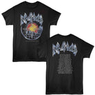 Def Leppard Summer Stadium Black Front & Back Print T-Shirt