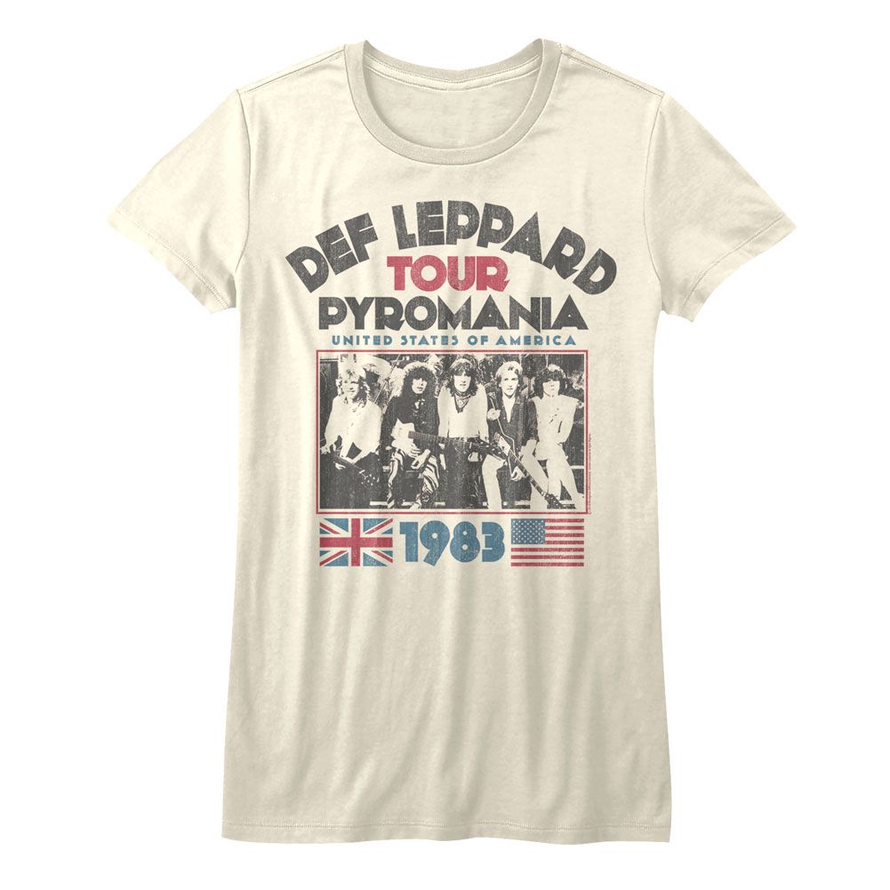 Def Leppard Pyro Tour Vintage White Women's T-Shirt
