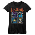 Def Leppard 80Salbums Black Women's T-Shirt