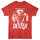 Dexter Group and Palm Trees One Color Red Heather T-Shirt