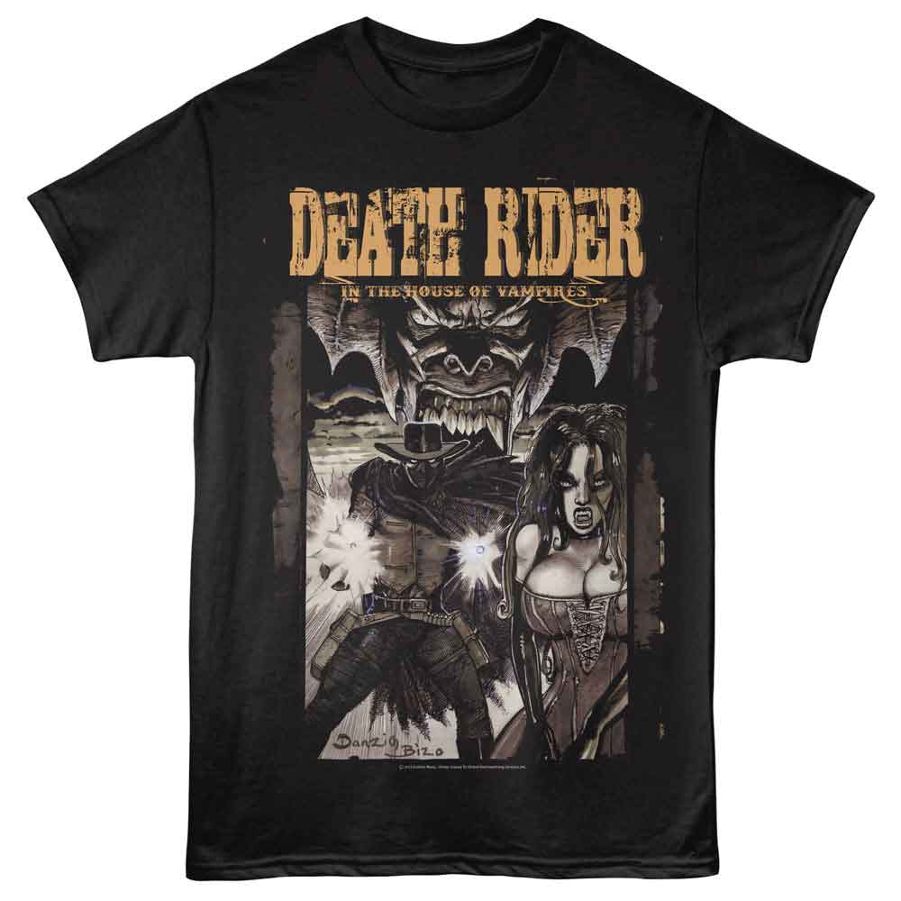 Death Rider House of Vampires Poster Black T-Shirt