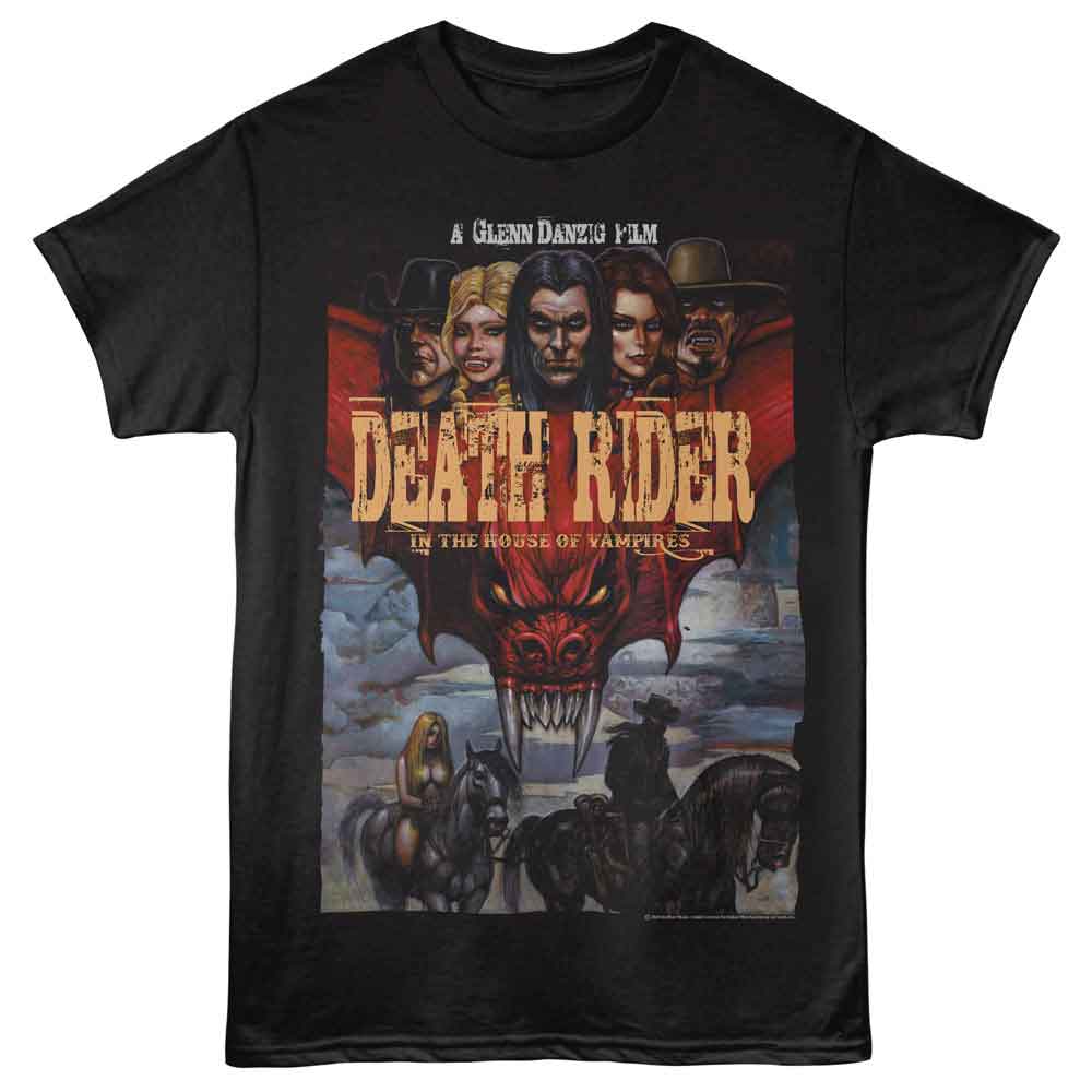 Death Rider Western Poster Black T-Shirt