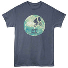 E.T. Bike and Moon Navy Heather T-Shirt