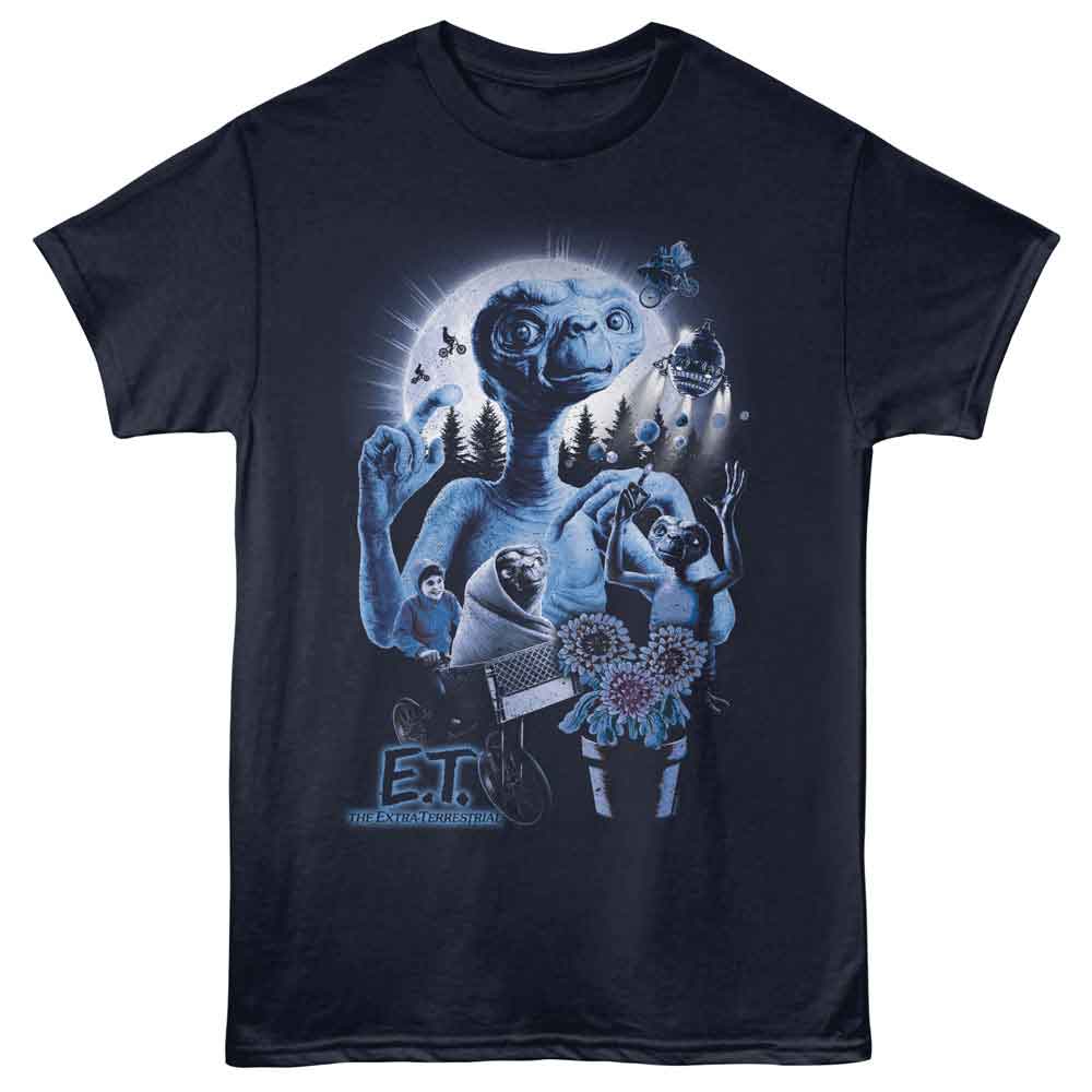 E.T. Collage Navy T-Shirt