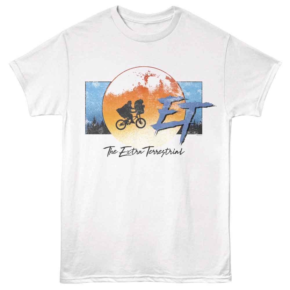 E.T. Moon Forest and Bike White T-Shirt