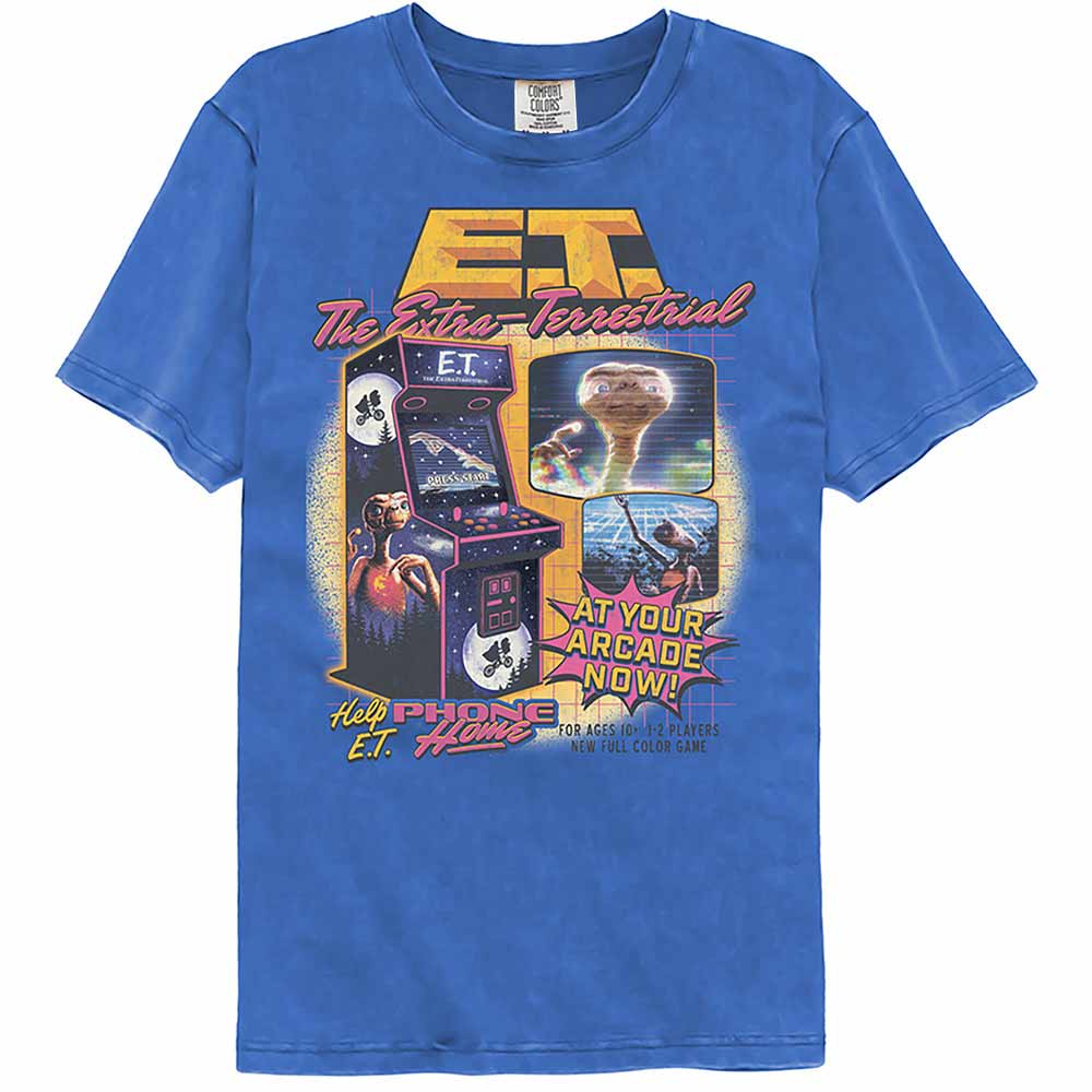 E.T. Arcade Mystic Blue Premium Comfort Colors T-Shirt