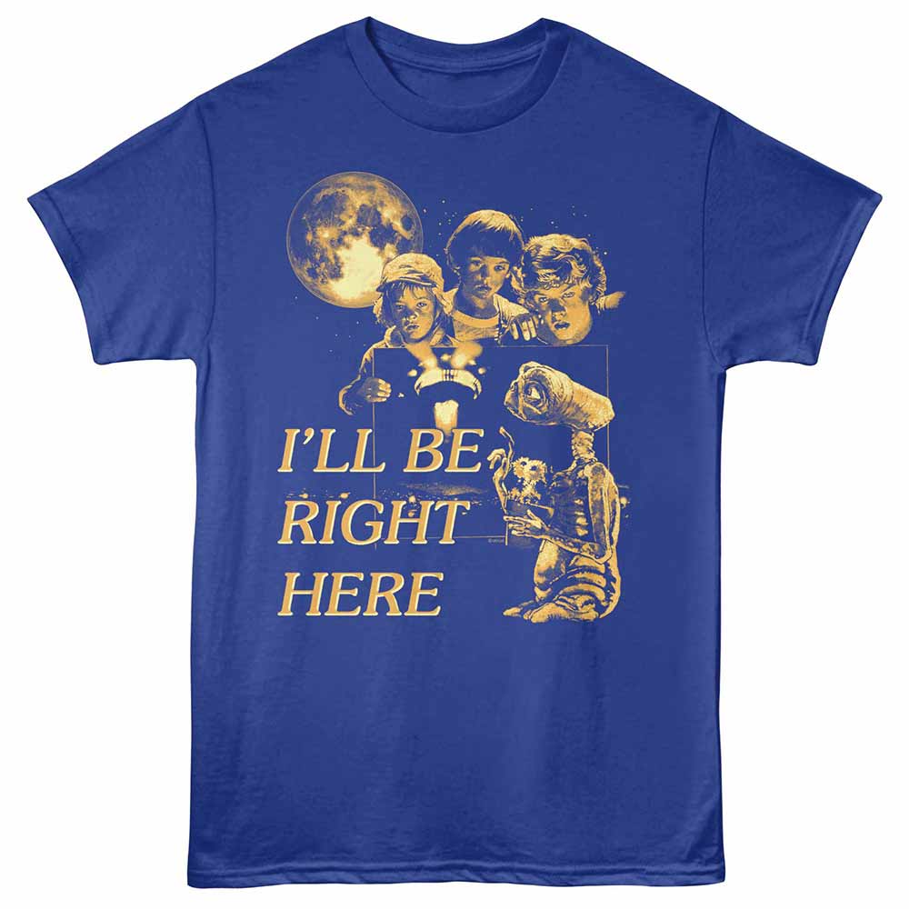 E.T. Right Here Monochrome Royal T-Shirt