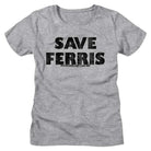 Ferris Buellers Day Off Save Ferris Heather Gray Women's T-Shirt
