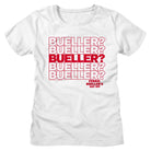 Ferris Buellers Day Off Beuller Repeat White Women's T-Shirt