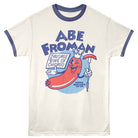 Ferris Beullers Day Off Chicago Sausage King Vintage White India Ink Ringer T-Shirt