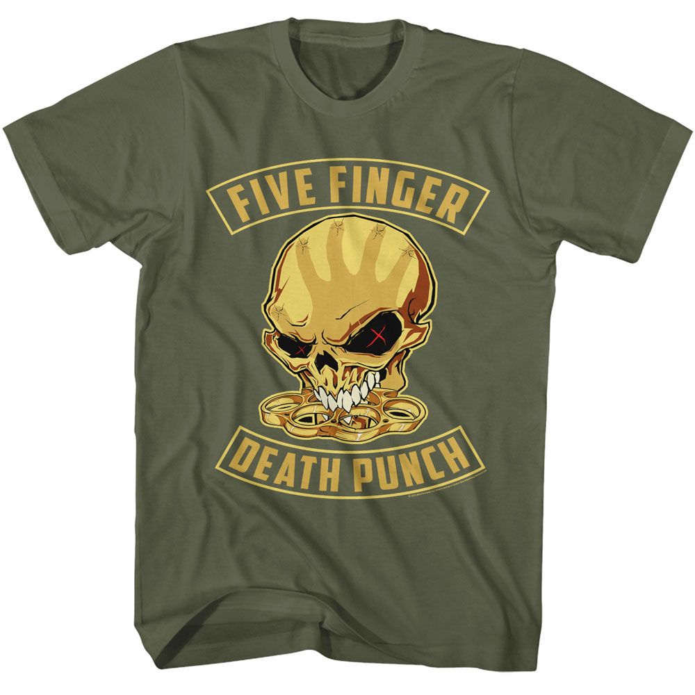 Wholesale Five Finger Death Punch Skull and Knuckles T-Shirt