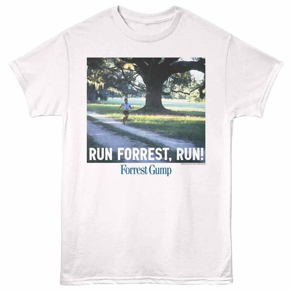 Forrest Gump Run Forrest White T-Shirt