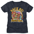 Fraggle Rock Rock On Heather Navy Women's T-Shirt