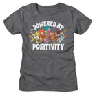 Fraggle Rock Fraggle Rock Powered By Positivity Heather Gray Women's T-Shirt