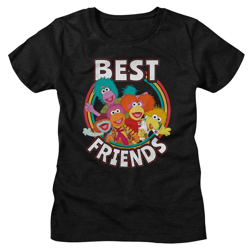 Fraggle Rock Fraggle Rock Best Friends Black Women's T-Shirt
