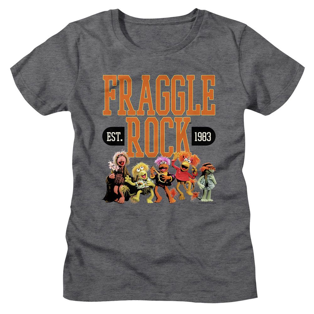 Fraggle Rock Fraggle Rock Athletic Heather Gray Women's T-Shirt