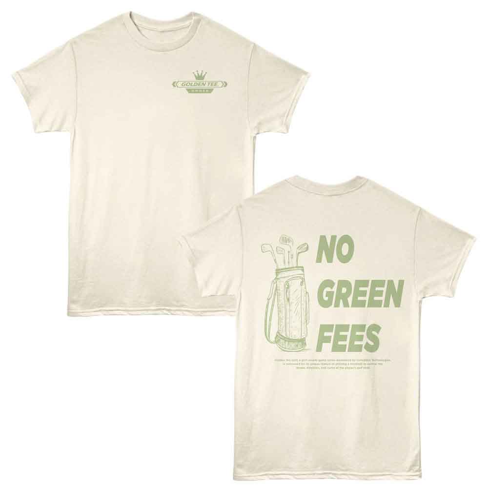 Wholesale Golden Tee No Green Fees Natural T-Shirt – Merch Showroom