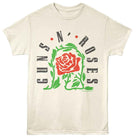 Guns n Roses GNR Thorned Rose Natural T-Shirt