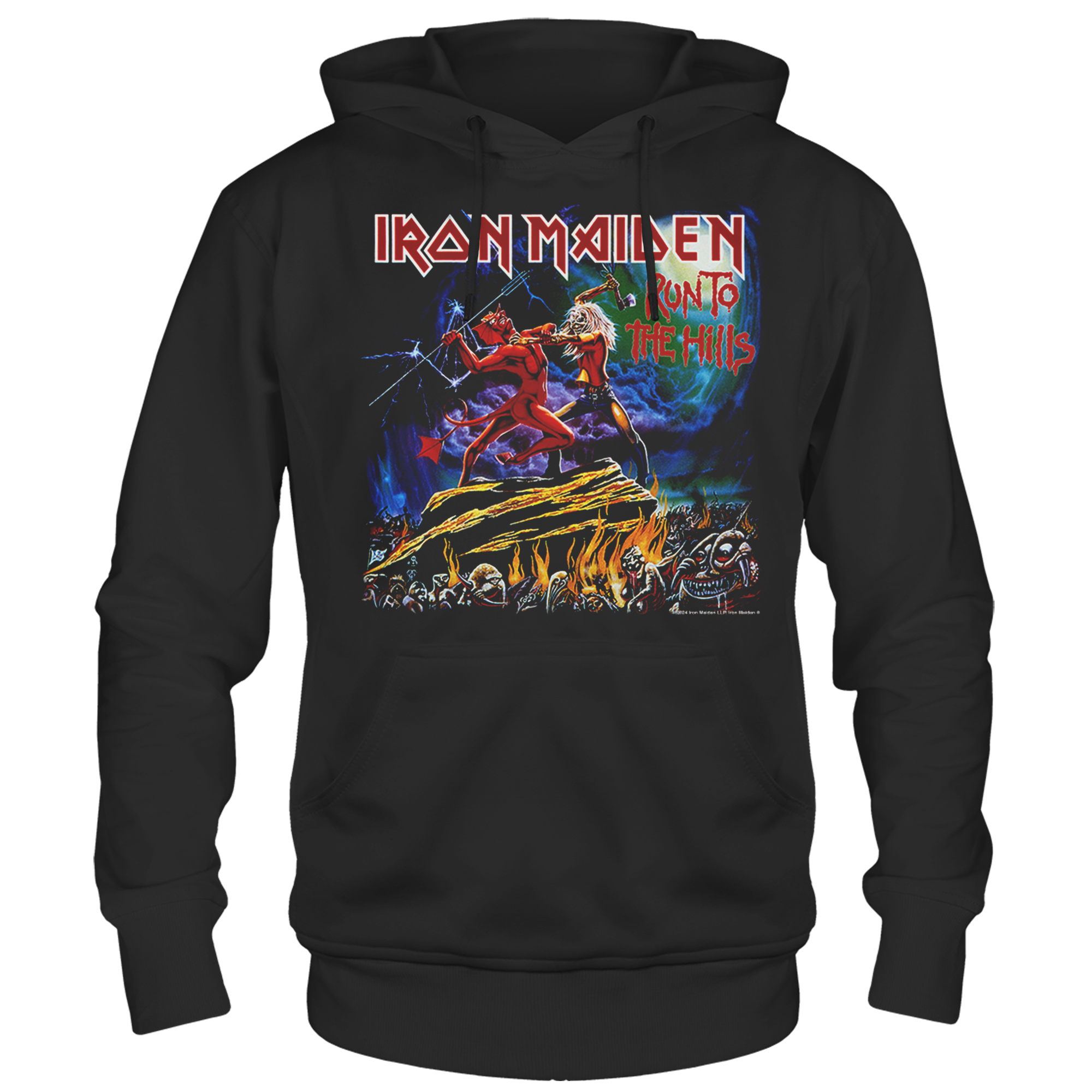 Iron Maiden Run to Hills F/B Print Hoodie