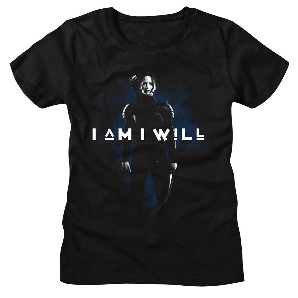 Hunger Games Hunger Games I Am I Will Black Women's T-Shirt