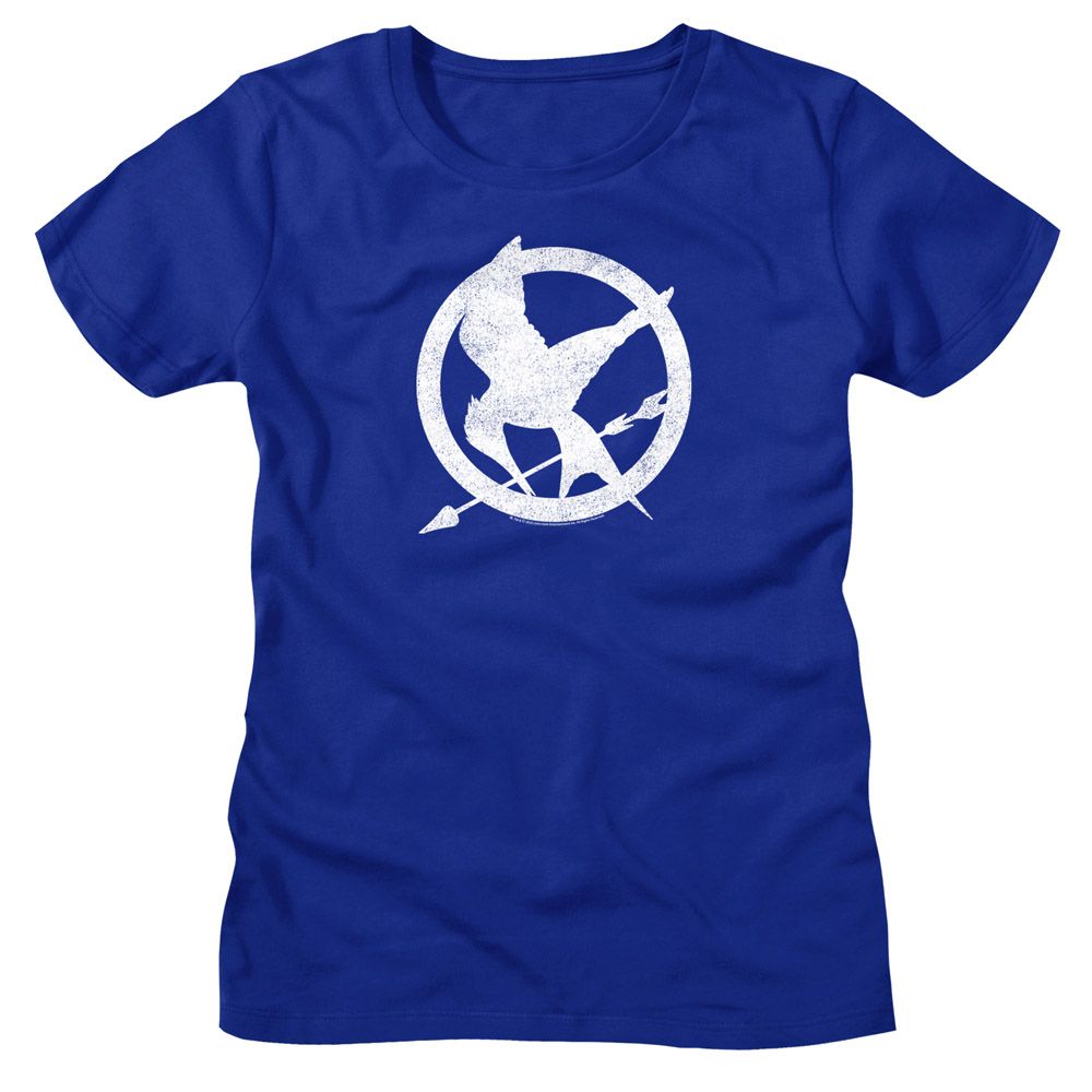 Hunger Games Hunger Games Mockingjay Royal Blue Women's T-Shirt