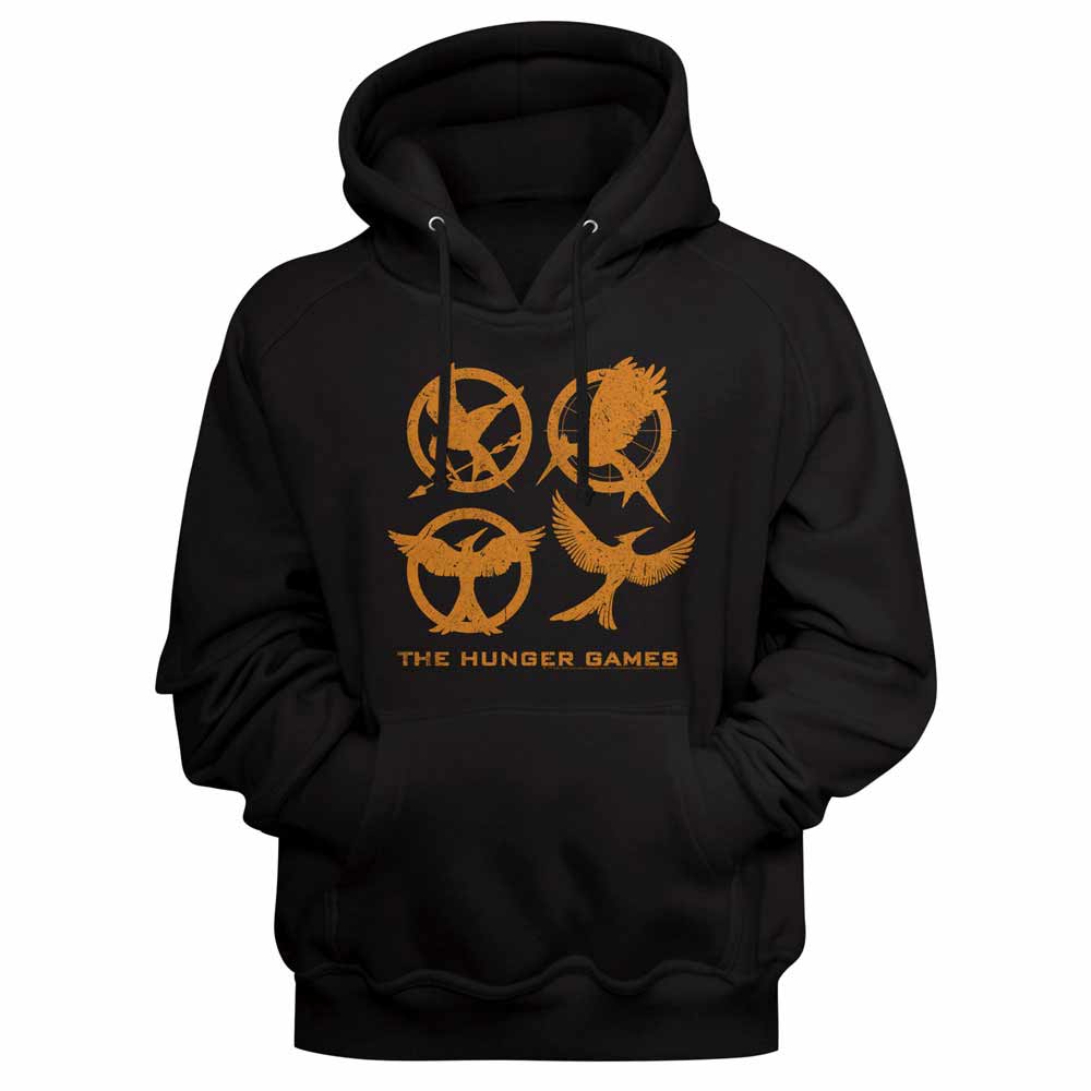 The Hunger Games Emblems Black Hoodie